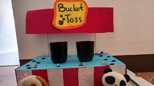 DIY Mini Bucket Toss Game With Arduino