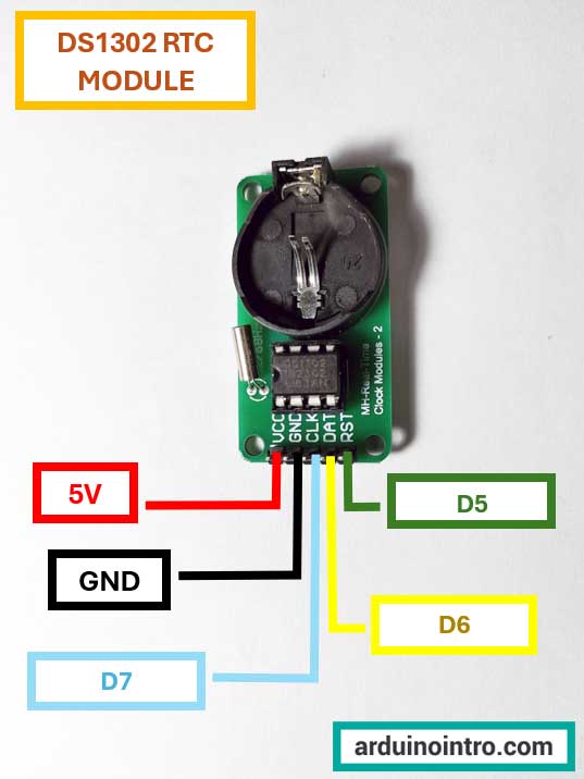 DS1302 pinout