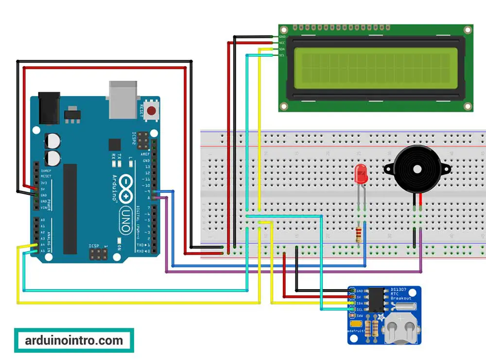 DS1307 RTC Clock with Alarm Function