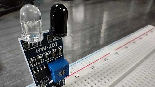 Detecting Objects Using the Infrared(IR) Obstacle Sensor