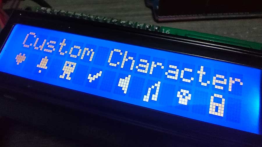 Create Custom Characters for the I2C LCD Easily