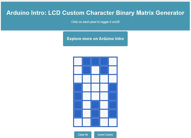 The LCD Custom Character interface